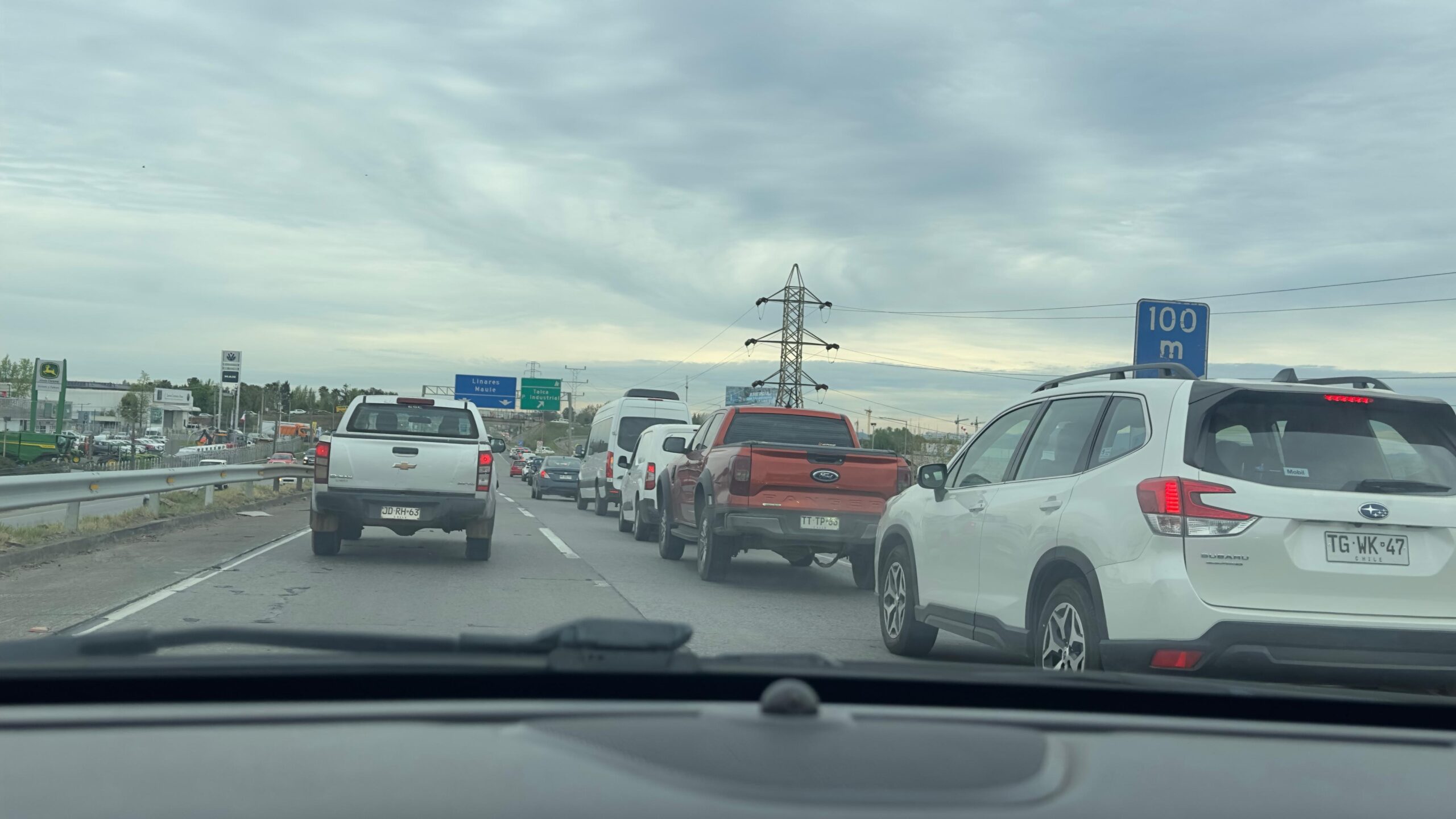 SIAT coordina medidas por riesgo de accidentes en los accesos a Talca desde la ruta 5 Sur